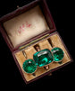 GEORGIAN GREEN PASTE EARRINGS