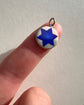 20TH CENTURY BLUE GUILLOCHE STAR PENDANT