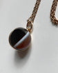VICTORIAN BANDED AGATE SPHERE LOCKET