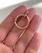 VICTORIAN LARGE 15CT BOLT RING