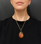 GEORGIAN CARNELIAN SHELL SCENT BOTTLE PENDANT