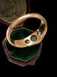 CATS EYE CHRYSOBERYL & OLD CUT DIAMOND GYPSY RING