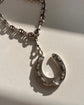 LARGE VICTORIAN SILVER HORSESHOE PENDANT
