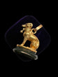 19TH CENTURY FRENCH 18CT GOLD DOG FOB PENDANT