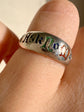 ANTIQUE SILVER & ENAMEL ‘I ASK NO MORE’ RING