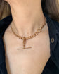ANTIQUE HEAVY 9CT GOLD CURB ALBERT CHAIN