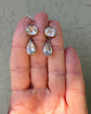 EARLY 19TH CENTURY DOUBLE PASTE DROP EARINGS