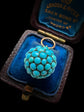 VICTORIAN PAVÉ TURQUOISE SPHERE PENDANT