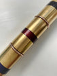 VICTORIAN 15CT GOLD & COLOURED ENAMEL TRIPLE PROPELLING PENCIL PENDANT