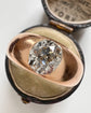 VICTORIAN DIAMOND & 18CT GOLD FLUSH SET RING