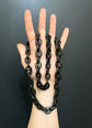 VICTORIAN WHITBY JET CHUNKY MARINER LINK CHAIN