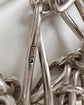 ANTIQUE SILVER TWISTED PAPERCLIP ALBERT CHAIN