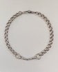 ANTIQUE SILVER HORSE SNAFFLE BIT CHAIN