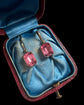 19TH CENTURY PINK PASTE EARRINGS