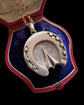 LARGE VICTORIAN SILVER HORSE HOOF LOCKET