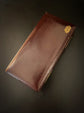 RICH BROWN LEATHER RECTANGULAR MULTI RING BOX