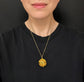 19TH CENTURY LARGE FILIGREE SPHERE PENDANT