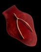 ANTIQUE 15CT GOLD WISHBONE PENDANT