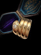 VICTORIAN 18CT GOLD & DIAMOND COILED SNAKE RING