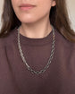 ANTIQUE STEEL & GOLD CHUNKY CABLE LINK BRACELET OR CHAIN EXTENDER
