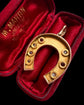 LARGE VICTORIAN RUBY & DIAMOND HORSESHOE PENDANT
