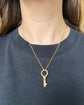 VICTORIAN 15CT GOLD BRAMAH KEY PENDANT