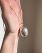 ANTIQUE SILVER EGG PENDANT