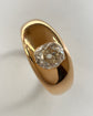 VICTORIAN 18CT GOLD DIAMOND FLUSH SET RING