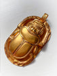 VINTAGE 18CT GOLD HUGE SCARAB BEETLE PENDANT