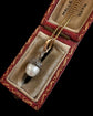 VICTORIAN DIAMOND & PEARL ACORN PENDANT