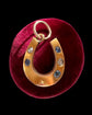 ANTIQUE DIAMOND & SAPPHIRE HORSESHOE PENDANT