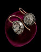 19TH CENTURY PASTE SINGLE STONE EARRINGS