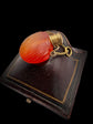 GEORGIAN CARNELIAN SHELL SCENT BOTTLE PENDANT