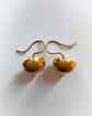 VICTORIAN 15CT GOLD DOMED STUD EARRINGS