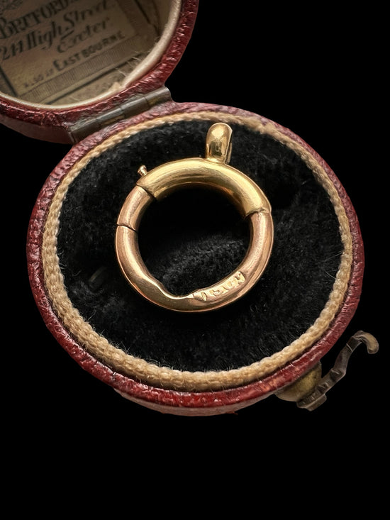 VICTORIAN 15CT GOLD BOLT RING