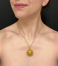 19TH CENTURY LARGE FILIGREE SPHERE PENDANT
