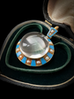 LARGE SCALE VICTORIAN ROCK CRYSTAL DOME PENDANT
