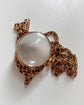 VICTORIAN ROCK CRYSTAL & 15CT GOLD POOL OF LIGHT SPHERE PENDANT