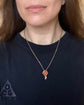 VICTORIAN CORAL & 9CT GOLD SNAKE PENDANT
