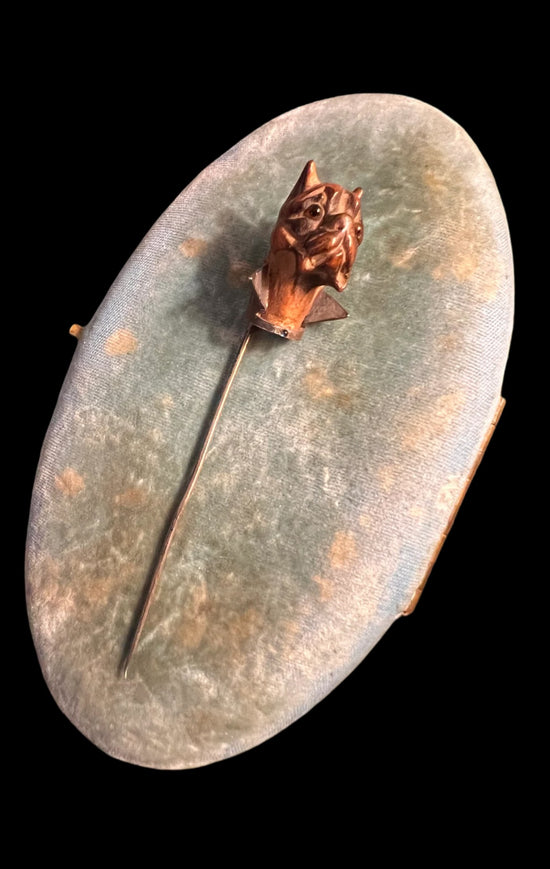VICTORIAN DOG STICKPIN