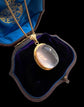 HUGE MOONSTONE & 18CT GOLD PENDANT