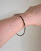 19TH CENTURY ELEPHANT HAIR & 18CT GOLD BANGLE