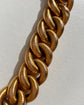 ANTIQUE FRENCH 18CT GOLD REEDED CURB BRACELET
