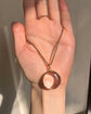 ANTIQUE LARGE 15CT GOLD & CRYSTAL LOCKET