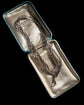 ANTIQUE SILVER REEDED PAPERCLIP GUARD CHAIN
