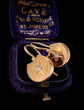 ANTIQUE DIAMOND & 15CT GOLD HORSESHOE EARRINGS