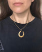 VICTORIAN 9CT GOLD HORSESHOE PENDANT