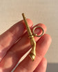 VICTORIAN 15CT GOLD HORSE LEG PENDANT