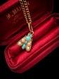 VICTORIAN TURQUOISE & PEARL FLY PENDANT