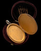 ANTIQUE 15CT GOLD & PLATINUM OVAL LOCKET